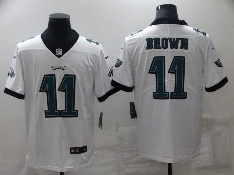 Men Philadelphia Eagles 11 Brown White 2022 Nike Limited Vapor Untouchable NFL Jersey